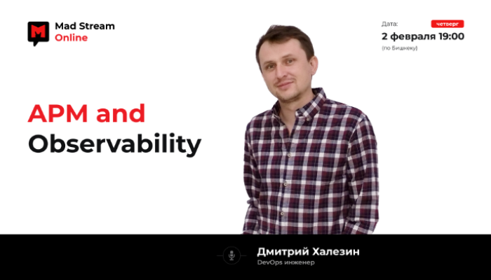 Mad Stream: APM and Observability. Спикер: Дмитрий Халезин, DevOps-инженер
